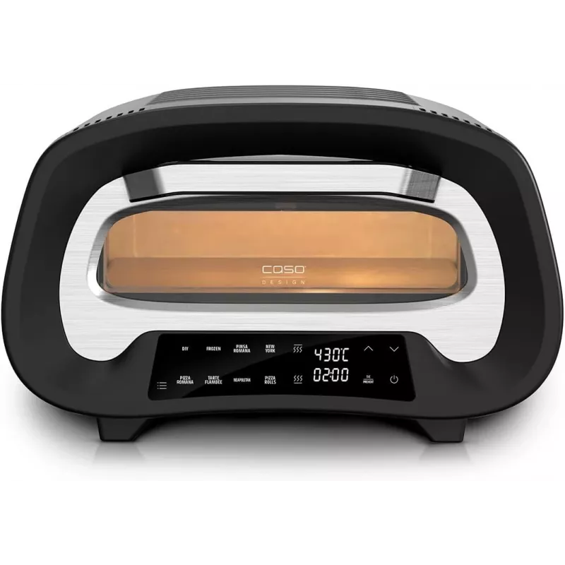 Caso Forno de pizza | PizzaChef 430° | 2200 W | Preto/Prateado