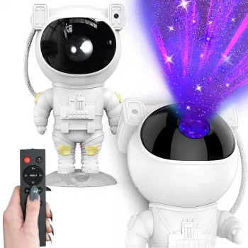 Luz noturna projetor de estrelas para crianças, forma de astronauta