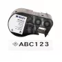 Brady M4C-1000-422 etiquetas de poliéster, preto sobre branco, 25,4 mm x 7,62 m
