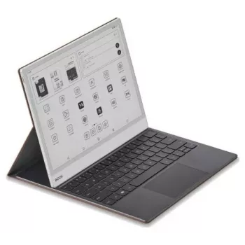 Estojo com teclado para Onyx Boox Note Max e Tab X C — película protetora castanha com teclado integrado