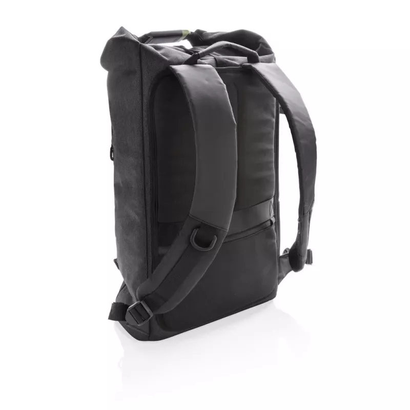 XD Design Bobby Urban Lite P705.501 mochila antirroubo para portátil, 15 polegadas, 22 l (expansível até 27 l), resistente à água, bolsos RFID, correia para bagagem, preta