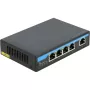 Comutador de rede DeLOCK 87764 Gigabit Ethernet PoE preto