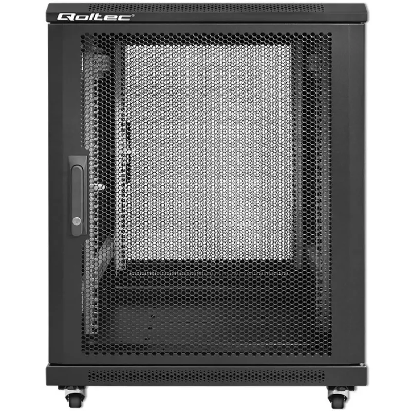 Armário rack 19 polegadas QOLTEC 54519 15U – caixa de rede/servidor, 15U de altura, montagem 19 polegadas