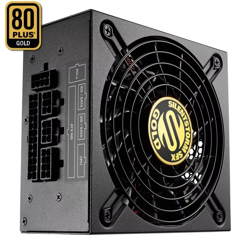 Fonte de alimentação Sharkoon SilentStorm SFX 500 Gold (interna) 80 PLUS Gold AC 100-240 V 500 Watt