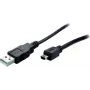 Cabo USB ShiverPeaks BS77163 3 m USB 2.0 A para Mini-B preto