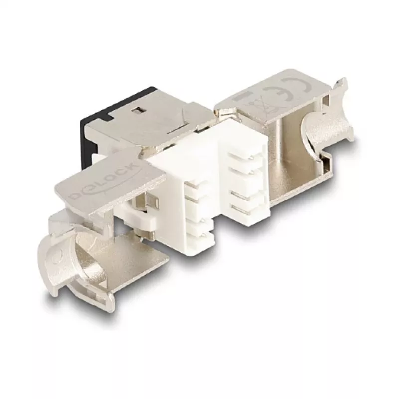 DeLOCK 88118 Módulo Keystone plano preto RJ-45 10 unidades