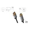 Adaptador de cabo de vídeo LogiLink CDA0107 2 m DisplayPort HDMI preto cinzento