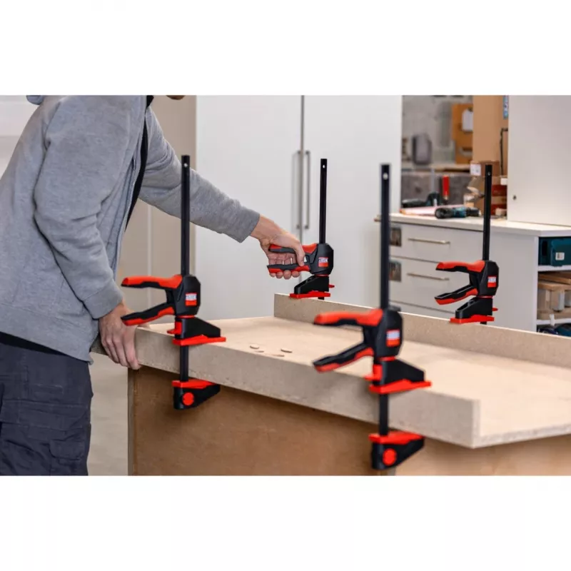 Sargento de aperto rápido Bessey EZ360-15 com punho rotativo 150 mm alcance 80 mm