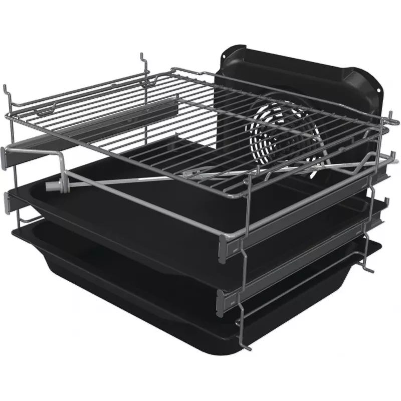 Gorenje GKS5C71XF fogão independente com forno prateado