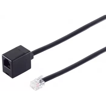 Cabo de extensão telefónica ISDN ShiverPeaks 70235-6/6 – ficha RJ modular, 15 m