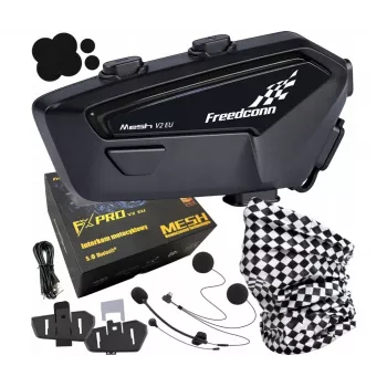 Intercomunicador para motociclo FreedConn FX Pro V2 EU MESH