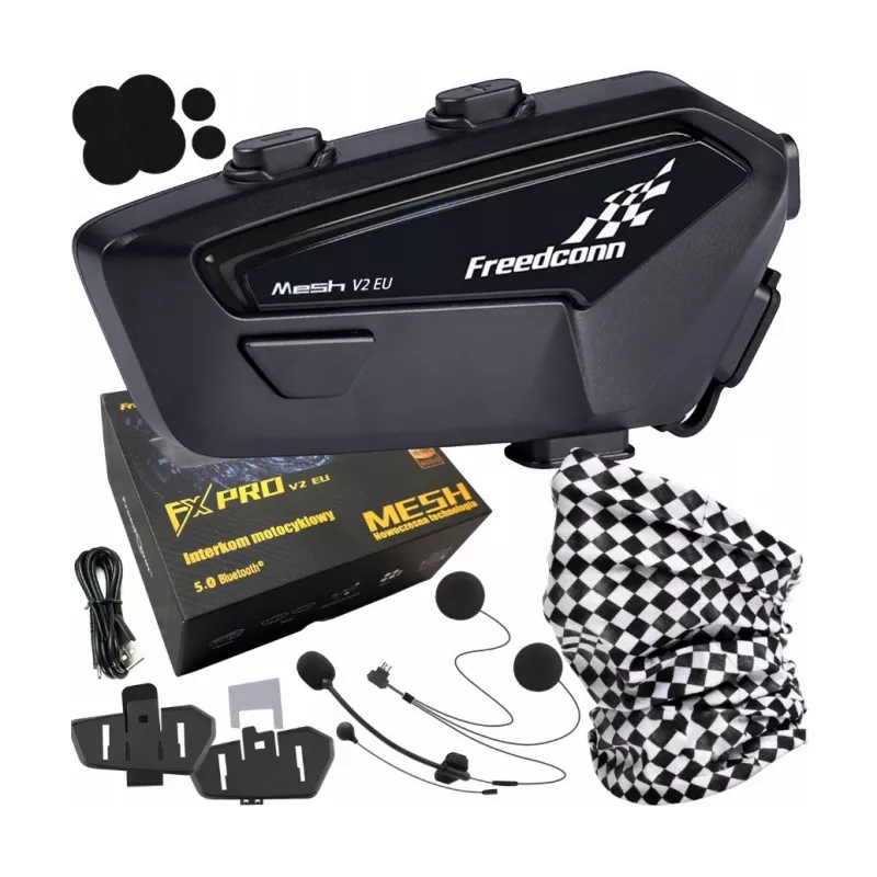 Intercomunicador para motociclo FreedConn FX Pro V2 EU MESH
