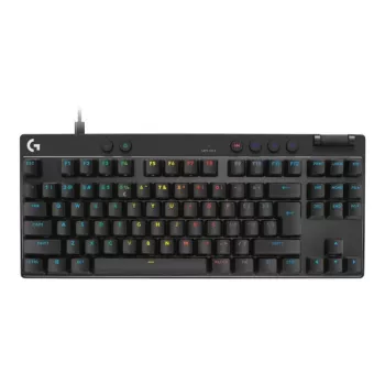 Teclado Logitech G PRO X TKL RAPID gaming USB QWERTY preto