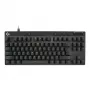 Teclado Logitech G PRO X TKL RAPID gaming USB QWERTY preto