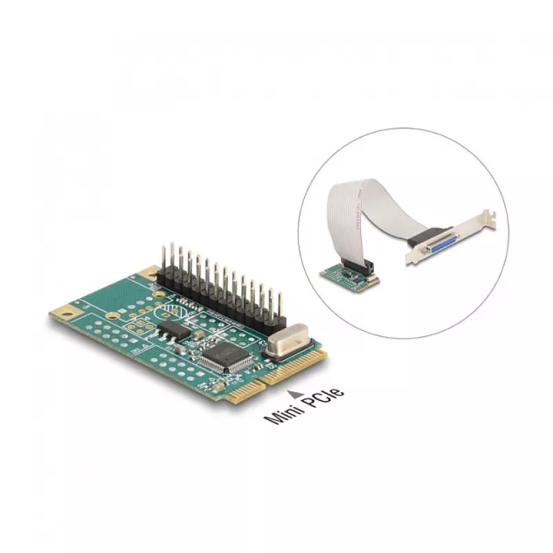 Adaptador paralelo interno DeLOCK 95275 Mini PCI Express verde
