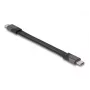 Cabo USB DeLOCK 40 Gbps Type-C para Type-C 15 cm PD 3.0 100 W