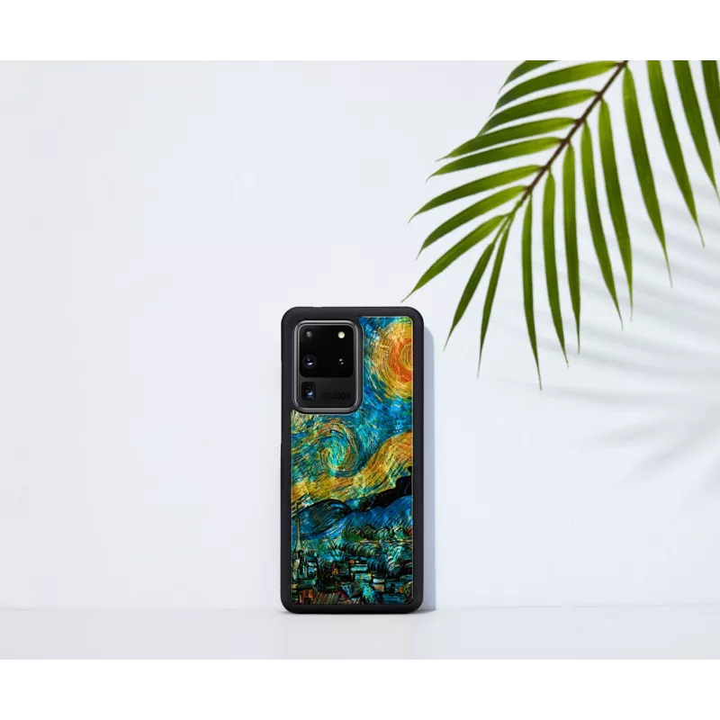 Capa de proteção iKins para Samsung Galaxy S20 Ultra – noite estrelada preto