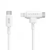 Cabo USB HYPER HyperJuice USB 2.0 1,5 m USB-C USB-C/Lightning Branco