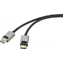 Cabo de ligação DisplayPort SpeaKa Professional DisplayPort [1x ficha DisplayPort – 1x ficha DisplayPort] 3,00 m preto (SP-9510452)