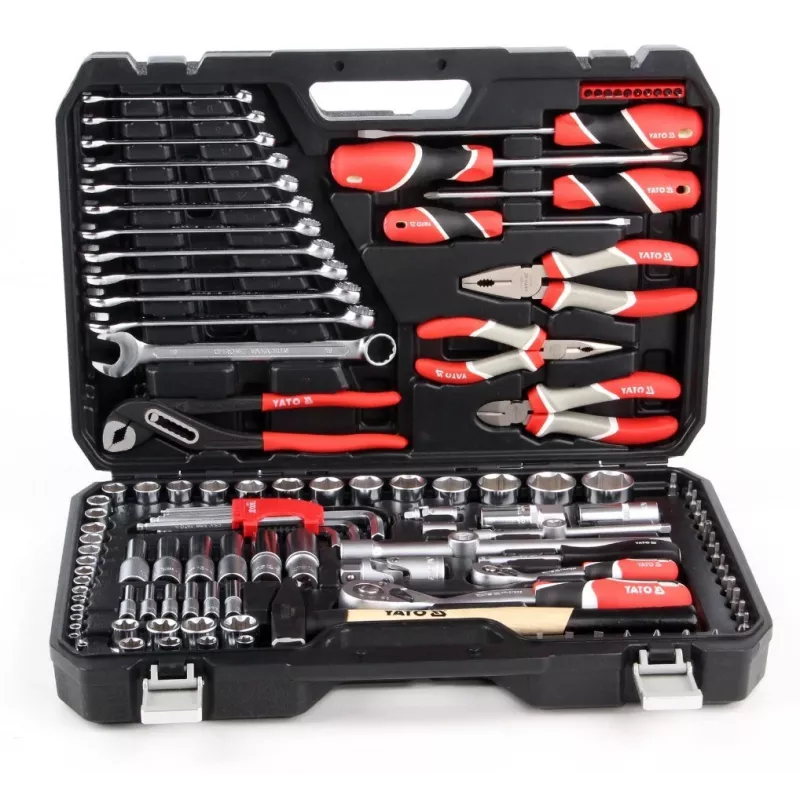 Yato YT-38901 conjunto de chaves/ferramentas XXL, 1/4–1/2 polegadas, 122 pcs.