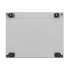 Armário rack LANBERG FF01-8047-12SL 47U 800x1000 mm cinzento com portas frontal e traseira de vidro e espaço para painel LCD