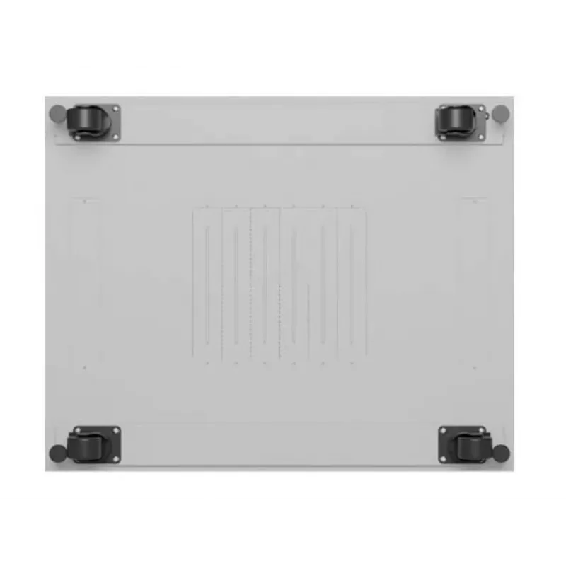 Armário rack LANBERG FF01-8047-12SL 47U 800x1000 mm cinzento com portas frontal e traseira de vidro e espaço para painel LCD