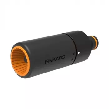 Fiskars 1027088 bico de mangueira com regulação de pulverização contínua, preto/laranja