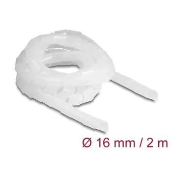 Tubo espiral DeLOCK flexível 2 m x 16 mm transparente polietileno