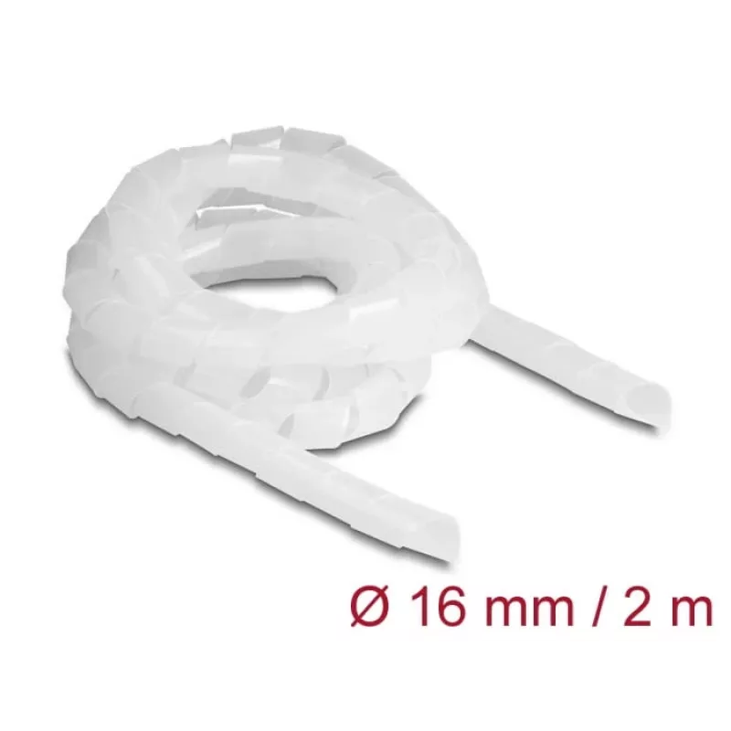 Tubo espiral DeLOCK flexível 2 m x 16 mm transparente polietileno