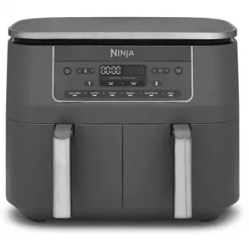 SharkNinja Ninja DZ300EU, fritadeira de ar quente, 7,6 l, 3,2 kg, 240 °C, câmara dupla, cinzento