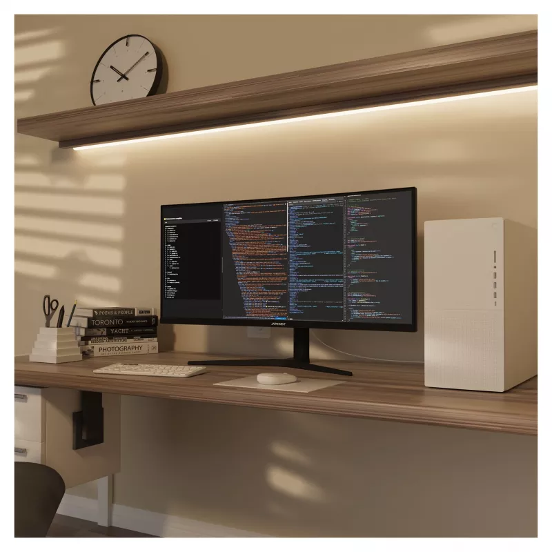 JAPANNEXT 86,4 cm JN-IPS340UWQHD60C-C65W-HS curvo UWQHD