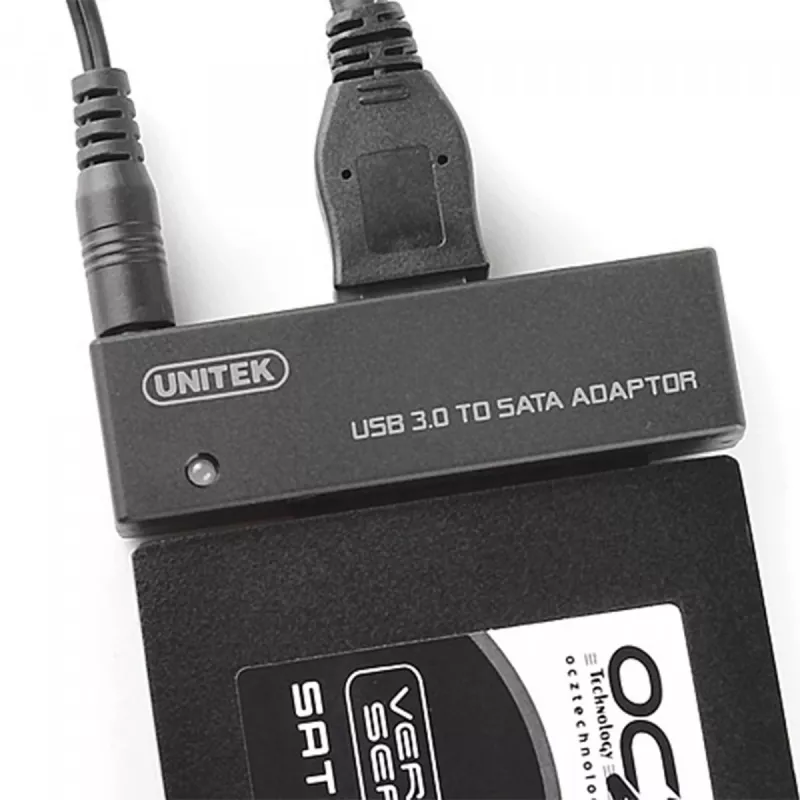 Placa de interface Unitek Y-1039, cabo USB incluído, 5 Gbit/s, preto, Plug-and-Play
