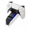 Estação de carregamento FIXED FIXPS5-DCC-BW para PlayStation 5 com fios preto branco