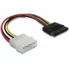 Cabo de alimentação SATA HDD DeLOCK B40160100 ficha 4 pinos reta 0,12 m