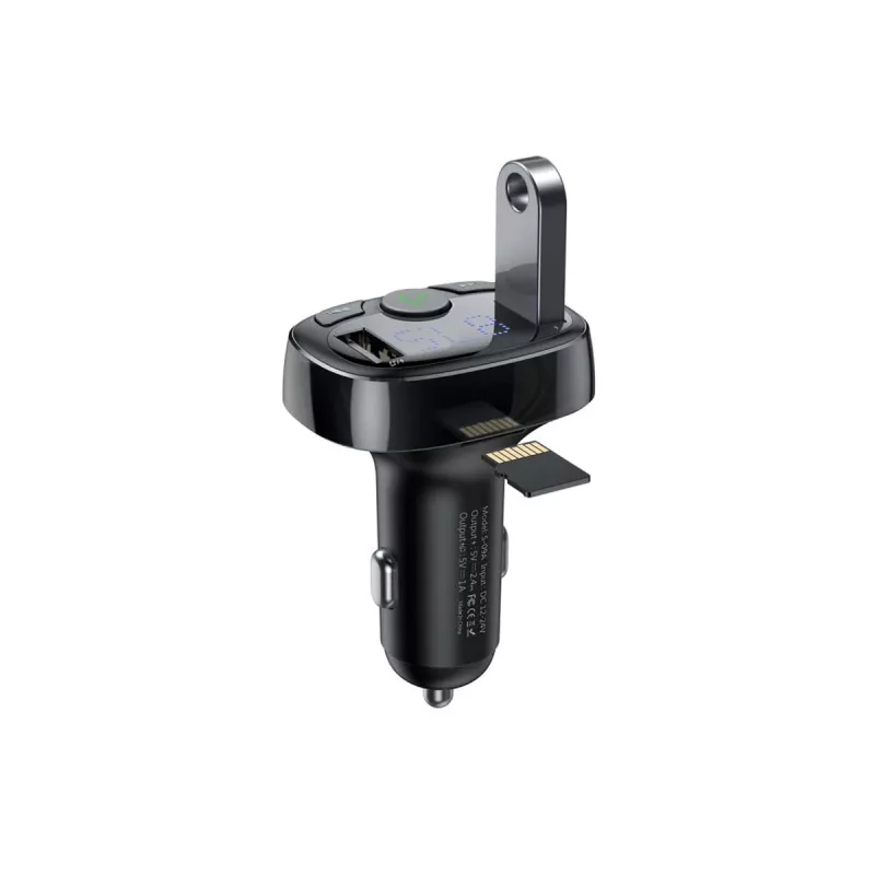 Transmissor FM Baseus SUP0004410 87,5–108 MHz Bluetooth USB preto