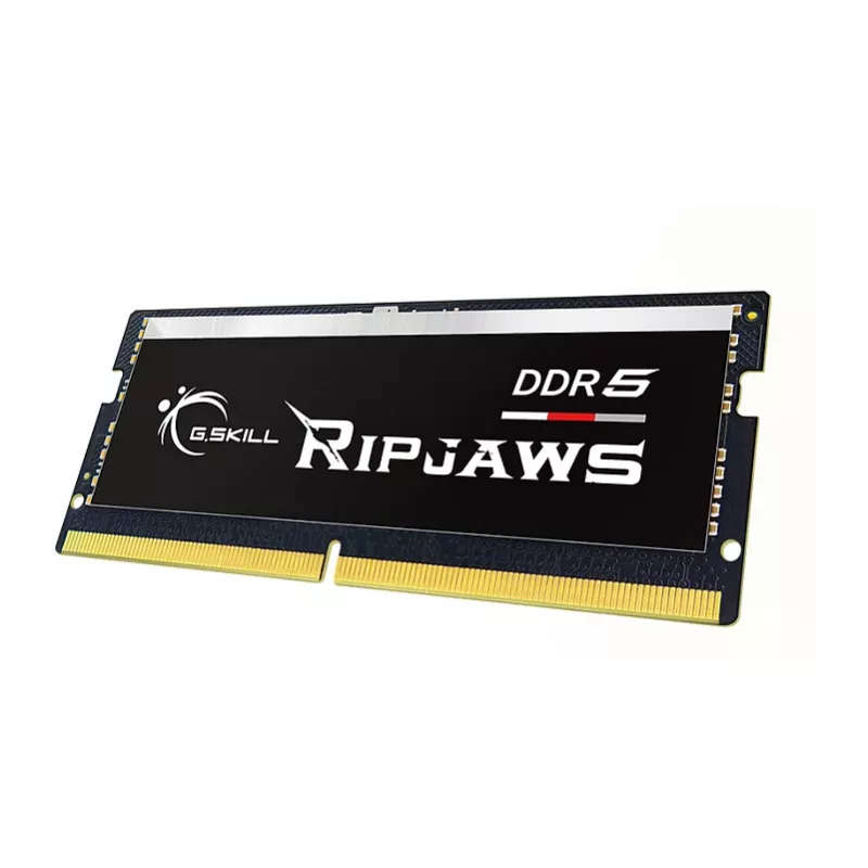 SO-DIMM 64 GB DDR5-5600 (2x 32 GB) kit duplo, memória RAM preta, F5-5600S4645A32GX2-RS, Ripjaws, INTEL XMP
