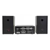 Micro-sistema de áudio doméstico Aiwa MSBTU-700DAB — 25 W RMS, DAB+/FM, Bluetooth 10 m, gaveta para CD, visor LED, preto/azul ártico