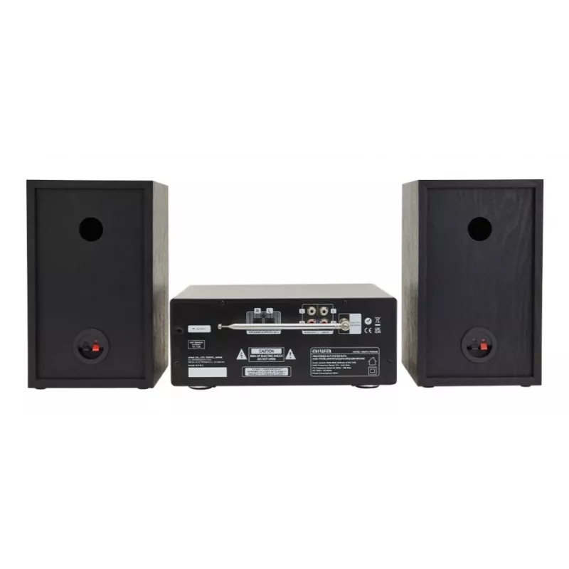 Micro-sistema de áudio doméstico Aiwa MSBTU-700DAB — 25 W RMS, DAB+/FM, Bluetooth 10 m, gaveta para CD, visor LED, preto/azul ártico