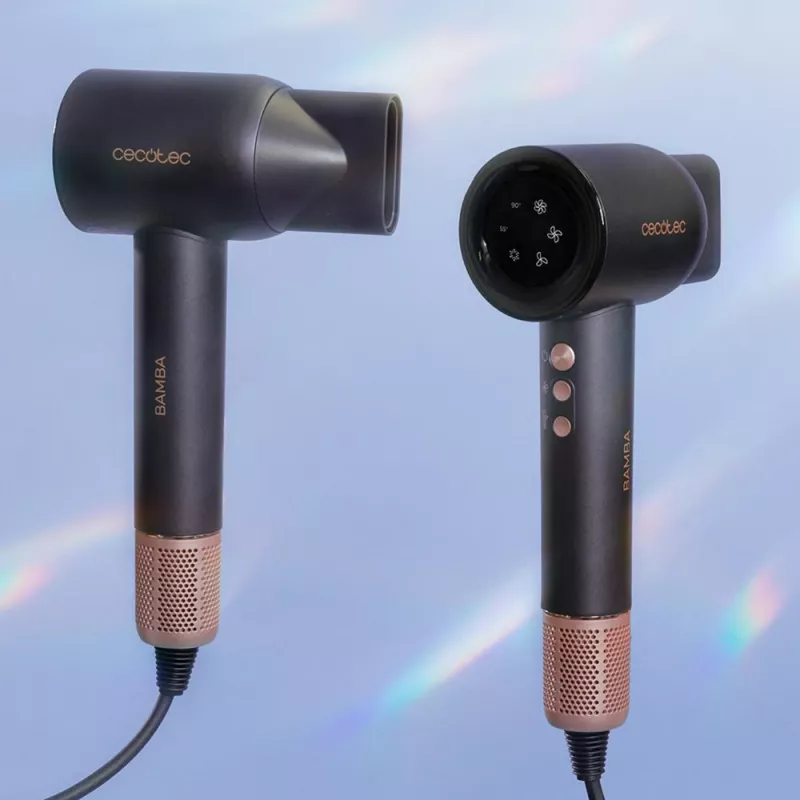 Secador de cabelo Cecotec Bamba IoniCare RockStar Nano IonTech 1600 W, preto