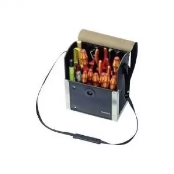 Bolsa de ferramentas Parat Top Line 30.200-581 couro – bolsa de ferramentas profissional em couro para técnicos