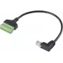 Cabo adaptador de rede RJ45 Renkforce [1x ficha RJ45 8p8c – 1x terminal de aperto] 30 cm (RF-6443974)