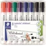 Marcador para quadro branco Staedtler 351 B WP8X, cores sortidas, ponta 2,0–5,0 mm