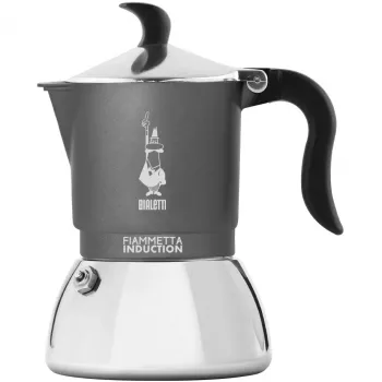 Cafeteira de indução BIALETTI FIAMMETTA 2 chávenas, cinzento