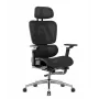 Cadeira de escritório mark adler Expert 7.9 preta – cadeira giratória ergonómica, tecido preto, modelo MA-EXPERT 7.9 preto