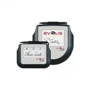 Evolis Sig200, 12,7 cm (5 polegadas) Almofada de assinatura, 12,7 cm (5 polegadas), resolução: 640 x 480 píxeis, ecrã tátil, cor, ligação: USB (2.0), dimensões (LxAxP): 191x180x15 mm, 0,36 kg (ST-CE1075-2-UE)