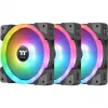 Thermaltake SWAFAN EX12 RGB ventoinha para caixa de PC TT Premium Edition CL-F143-PL12SW-A, 120 mm, pás invertidas, pack de 3, preta