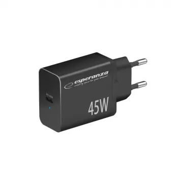 Carregador de parede Esperanza EZC108K 45W preto