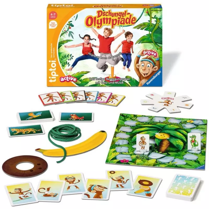 tiptoi ACTIVE Dschungel-Olympiade, jogo de tabuleiro