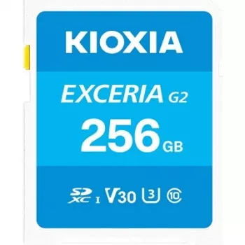 Memória flash Kioxia 256GB SDXC UHS-I EXCERIA G2