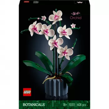LEGO 10311 Icons Orquídea Planta artificial conjunto de construção com flores acessório de decoração para adultos coleção botânica presente para esposa ou marido